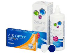 Air Optix Night and Day Aqua (6 lentilles) + Gelone 360 ml