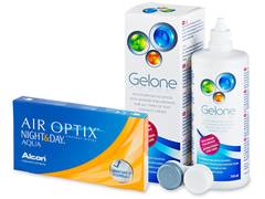Air Optix Night and Day Aqua (6 lentilles) + Gelone 360 ml