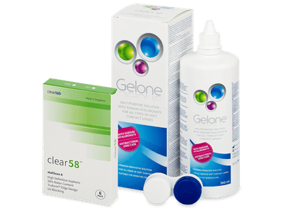 Clear 58 (6 lentilles)