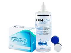 PureVision 2 (6 lentilles) + Laim Care solution 400 ml