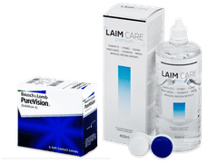 PureVision (6 lentilles) + Laim Care solution 400 ml