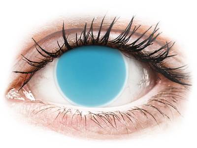 Lentilles de contact Bleu Glow Electric Blue - ColourVue Crazy