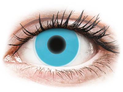 Lentilles de contact Bleu Glow - ColourVue Crazy