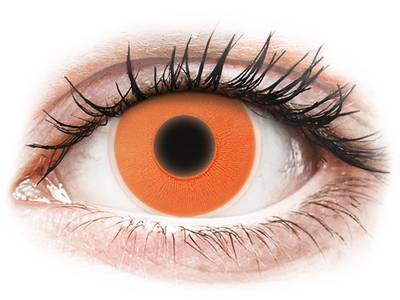Lentilles de contact Glow Orange - ColourVue Crazy