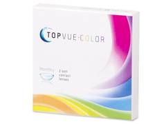 Lentilles de contact Bleu True Sapphire - correctrices - TopVue Color (2 lentilles mensuelles)