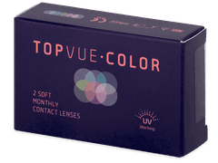 Lentilles de contact Bleu True Sapphire - correctrices - TopVue Color (2 lentilles mensuelles)