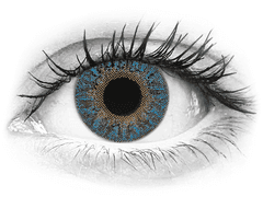 Lentilles de contact Bleu True Sapphire - correctrices - TopVue Color (2 lentilles mensuelles)