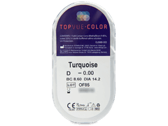 TopVue Color - Turquoise - non correctrices (2 lentilles)