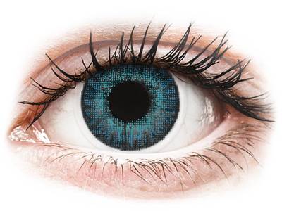 Lentilles de contact effet naturel Bleu Brilliant Blue - correctrices - Air Optix