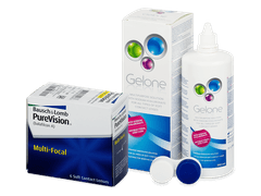 PureVision Multi-Focal (6 lentilles) + Gelone 360 ml