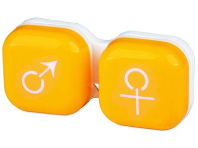 Étui à lentilles Homme & Femme - Jaune