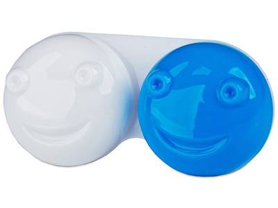 Étui à lentilles 3D - Bleu