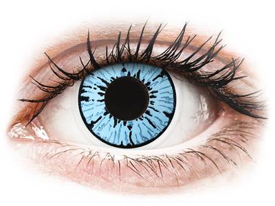 Lentilles de contact Noir Blizzard - ColourVue Crazy