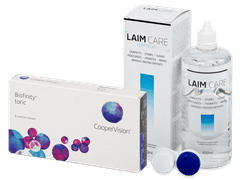 Biofinity Toric (6 lentilles) + Laim Care solution 400 ml