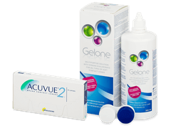Acuvue 2 (6 lentilles) + Gelone 360 ml