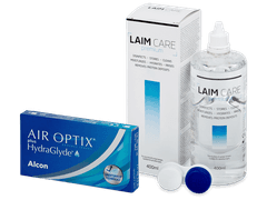 Air Optix plus HydraGlyde (3 lentilles) + Laim Care solution 400 ml