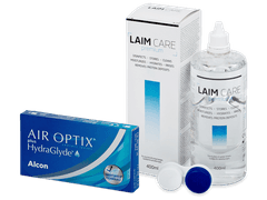 Air Optix plus HydraGlyde (6 lentilles) + Laim Care solution 400 ml
