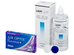 Air Optix plus HydraGlyde Multifocal (6 lentilles) + Laim Care solution 400 ml