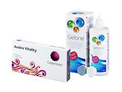 Avaira Vitality (3 lentilles) + Gelone 360 ml