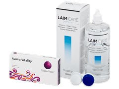 Avaira Vitality (6 lentilles) + Laim Care solution 400 ml