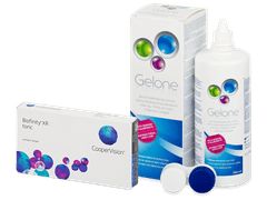 Biofinity XR Toric (3 lentilles) + Gelone 360 ml