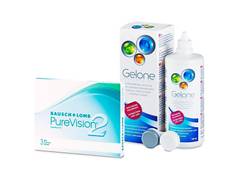 PureVision 2 (3 lentilles) + Gelone 360 ml