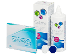 PureVision 2 (3 lentilles) + Gelone 360 ml