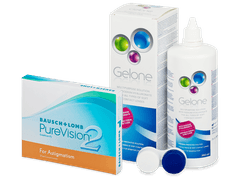 PureVision 2 for Astigmatism (3 lentilles) + Gelone 360 ml