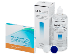 PureVision 2 for Astigmatism (3 lentilles) + Laim Care solution 400 ml