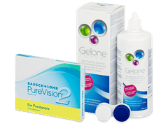 PureVision 2 for Presbyopia (3 lentilles) + Gelone 360 ml