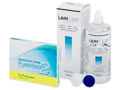 PureVision 2 for Presbyopia (3 lentilles) + Laim Care solution 400 ml