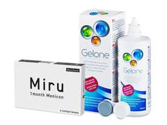 Miru 1month Menicon multifocal (6 lentilles) + Gelone 360 ml