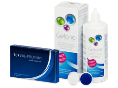 TopVue Premium (6 lentilles) + Gelone 360 ml