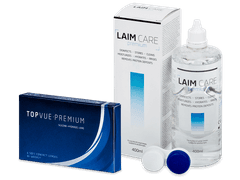 TopVue Premium (6 lentilles) + Laim Care solution 400 ml