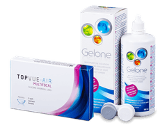 TopVue Air Multifocal (3 lentilles) + Gelone 360 ml