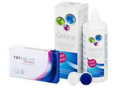 TopVue Air Multifocal (3 lentilles) + Gelone 360 ml