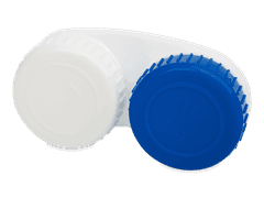 Étui à lentilles Bleu & Blanc L+R 