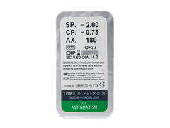 TopVue Premium for Astigmatism (3 lentilles)