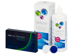TopVue Premium for Astigmatism (3 lentilles) + Gelone 360 ml