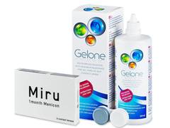Miru 1month Menicon (6 lentilles) + Gelone 360 ml