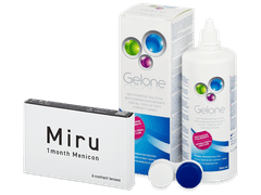 Miru 1month Menicon (6 lentilles) + Gelone 360 ml