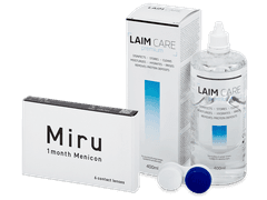 Miru 1month Menicon (6 lentilles) + Laim Care solution 400 ml
