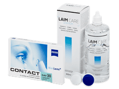 Carl Zeiss Contact Day 30 Compatic (6 lentilles) + Laim Care solution 400 ml