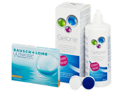 Bausch + Lomb ULTRA for Astigmatism (3 lentilles) + Gelone 360 ml