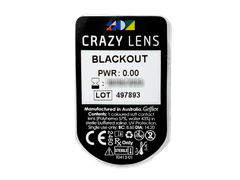CRAZY LENS - Black Out - journalières non correctrices (2 lentilles)