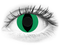 CRAZY LENS - Cat Eye Green - journalières non correctrices (2 lentilles)