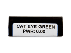 CRAZY LENS - Cat Eye Green - journalières non correctrices (2 lentilles)