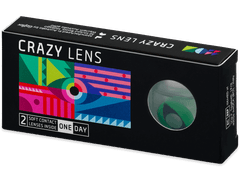 CRAZY LENS - Cat Eye Green - journalières non correctrices (2 lentilles)