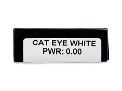 CRAZY LENS - Cat Eye White - journalières non correctrices (2 lentilles)