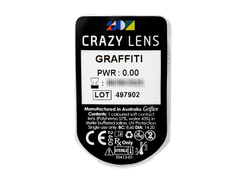 CRAZY LENS - Graffiti - journalières non correctrices (2 lentilles)